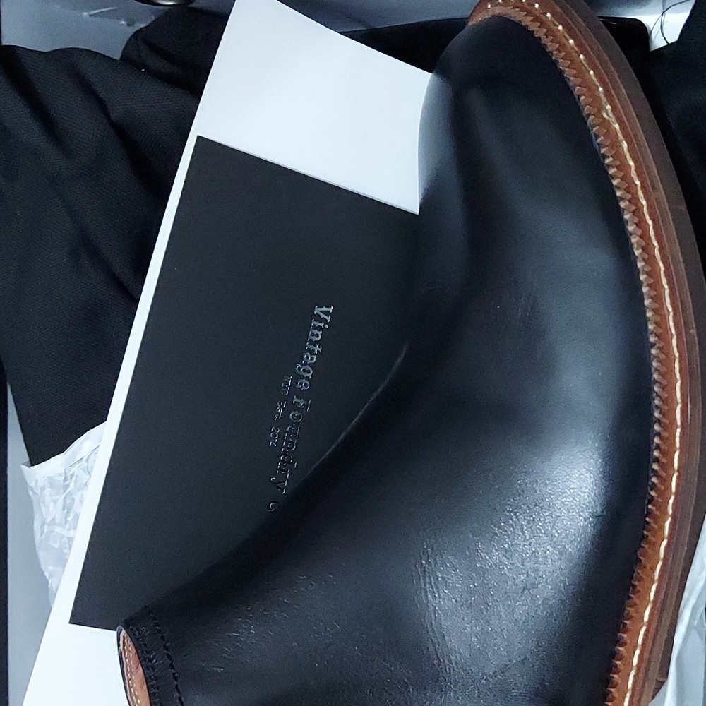 Vintage Foundry Co Men's Martin Chelsea Boot - Black - US 9.5 - Picture 4 of 10
